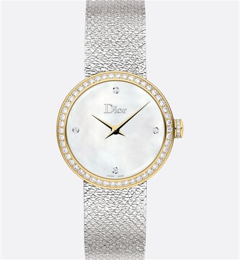 La D de Dior Satine Ø 25 mm, Quartz Movement 